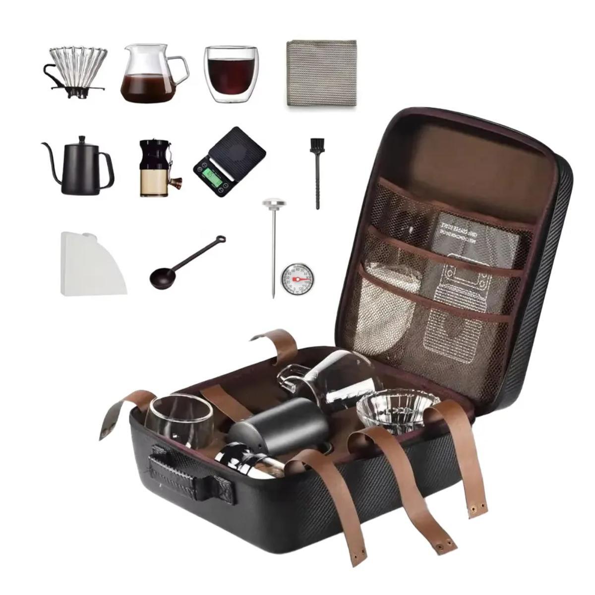 Portable Travel Coffee Brewing Kit