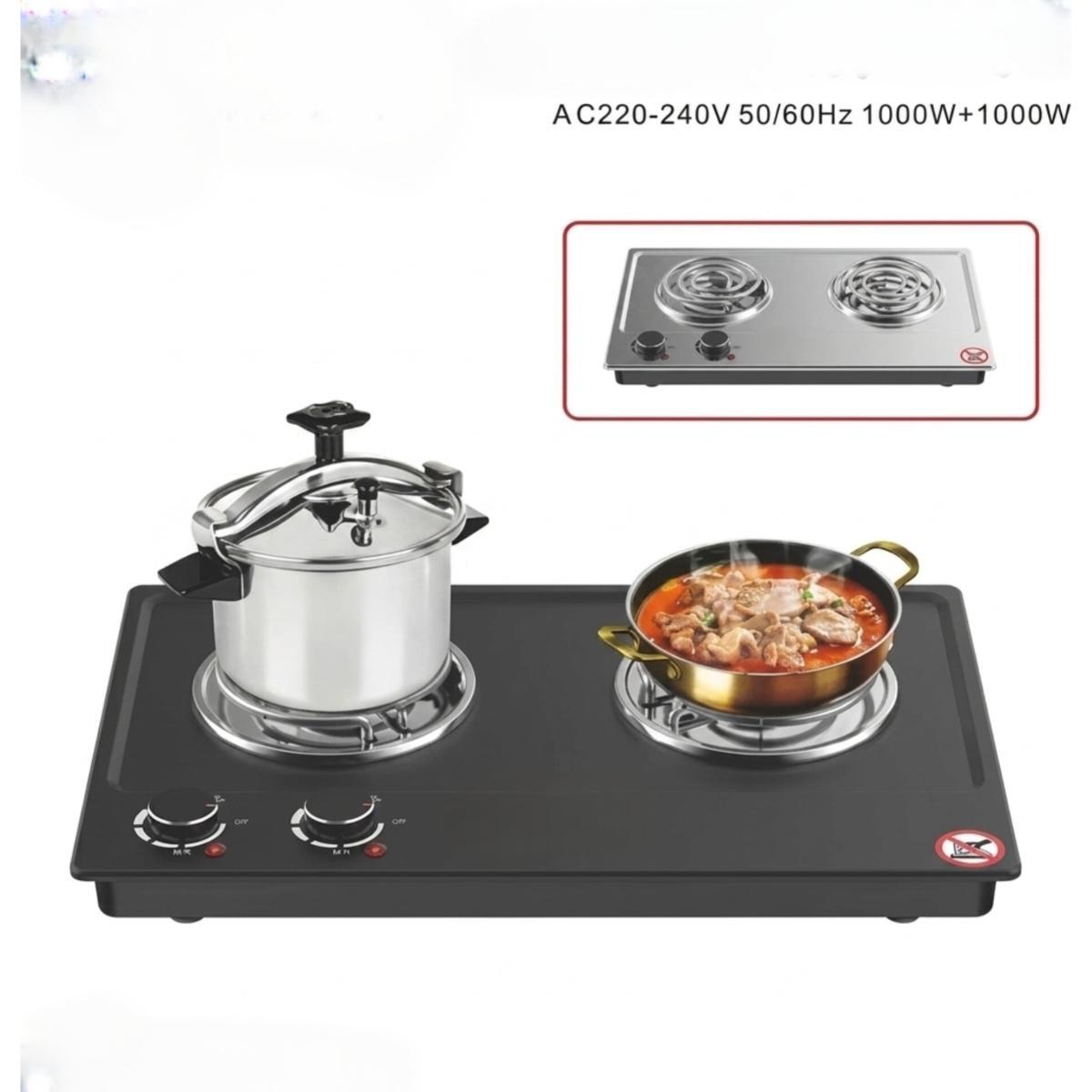 Double Burner Electric Cooktop