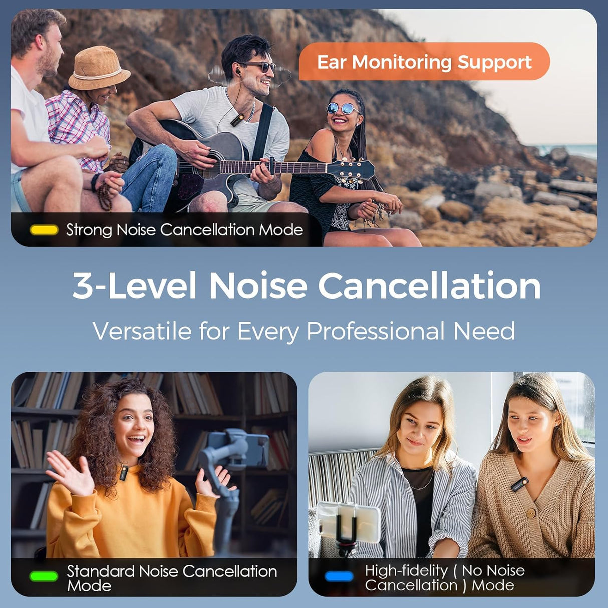 Hohem MIC-01 Wireless Lavalier Microphone | Wireless Microphone | Tradeo Shopping