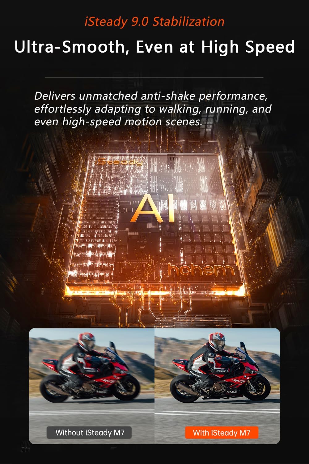 iSteady M7 Phone Stabilizer with Advanced AI Tracker by Hohem