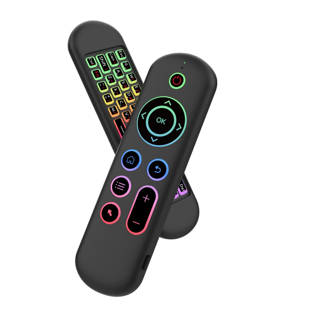 Air Mouse Remote with Mini Keyboard and 6-Axis Gyro Sensor by Porodo