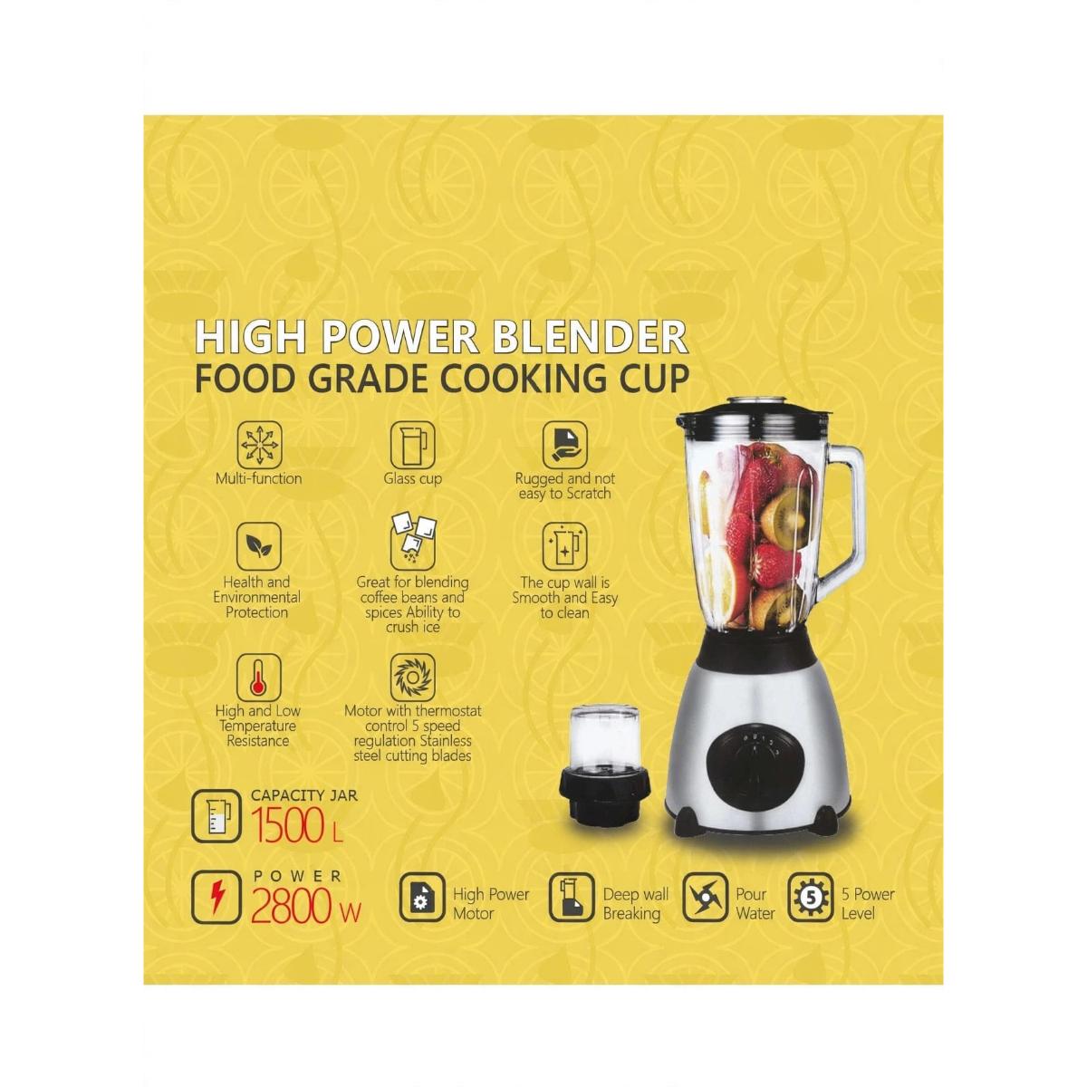 High Power Blender 2800W Food Grade Cooking Cup