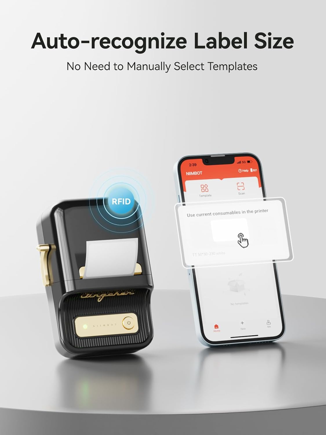 B21 Bluetooth Portable Thermal Label Printer 2 inch by Niimbot