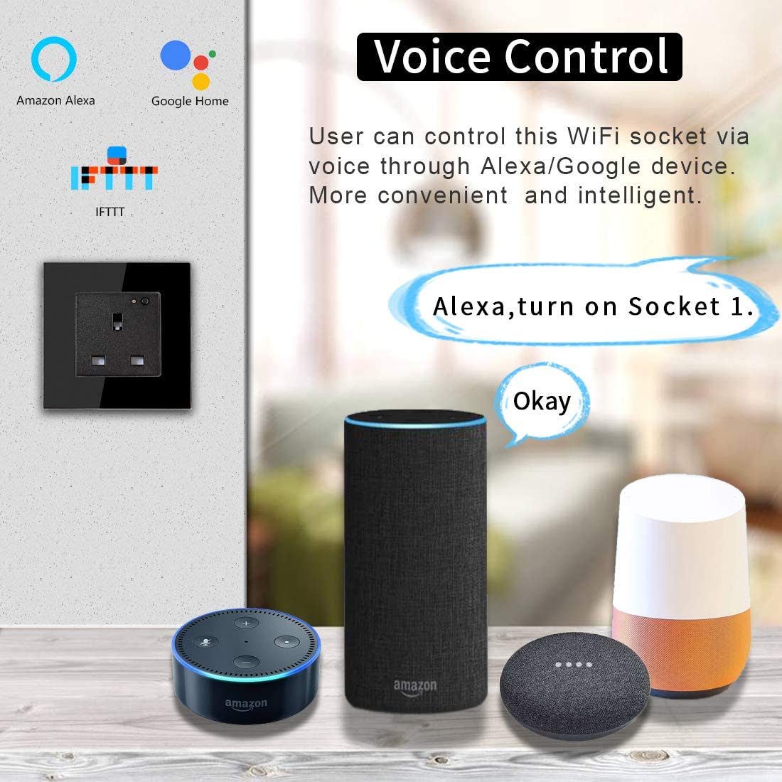 Tradeo Shopping Smart Wall Socket Single | Smart Socket | Tradeo Shopping