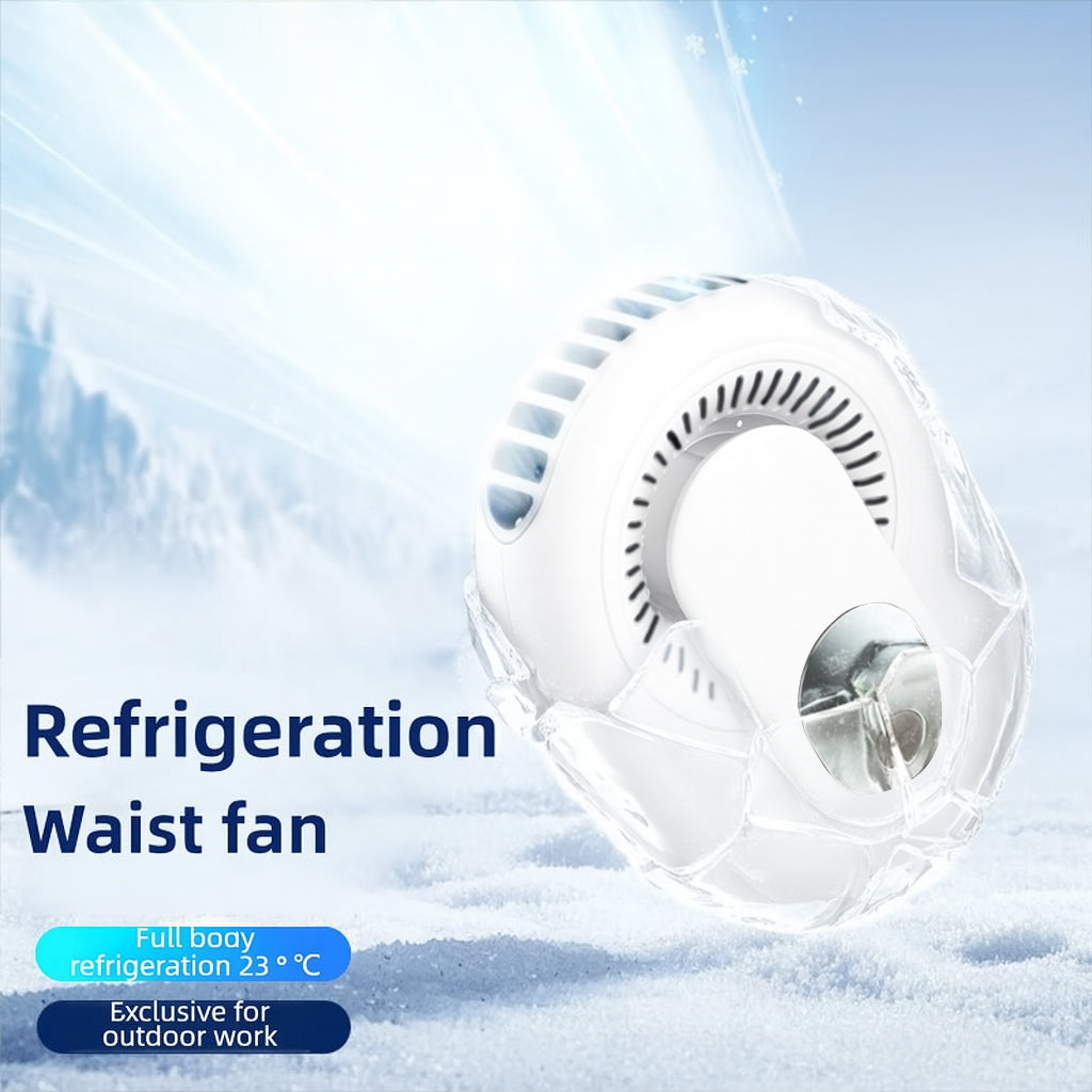 4-Speed Hanging wearable neck and waist fan with Digital Display | Portable Fan | Tradeo Shopping