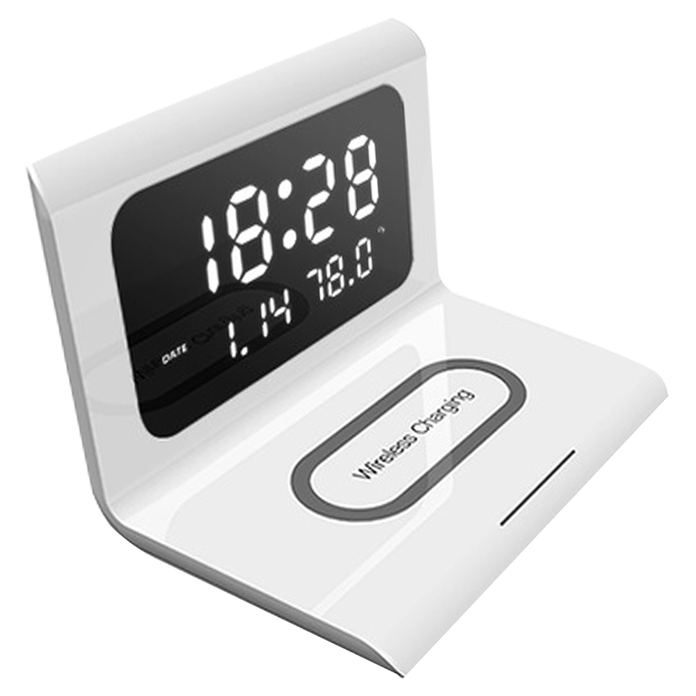 Digital Alarm Clock with Wireless Charger | Alarm Clock | Tradeo Shopping