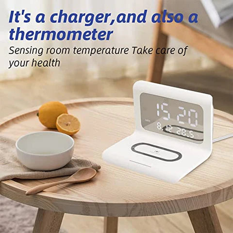 Digital Alarm Clock with Wireless Charger | Alarm Clock | Tradeo Shopping